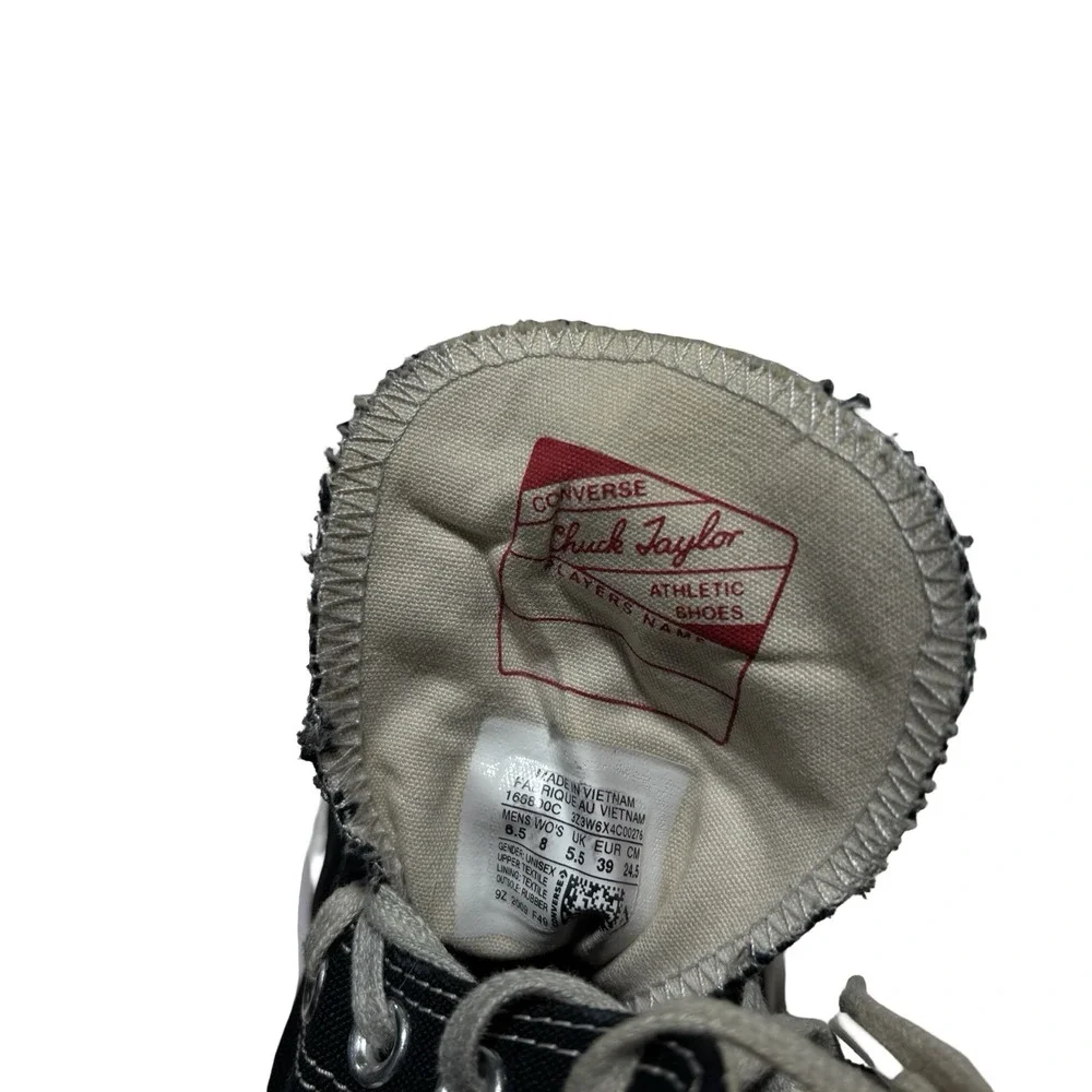 Converse Run Star Hike Black High‎ Top Platform Canvas Sneakers M6.5 W8